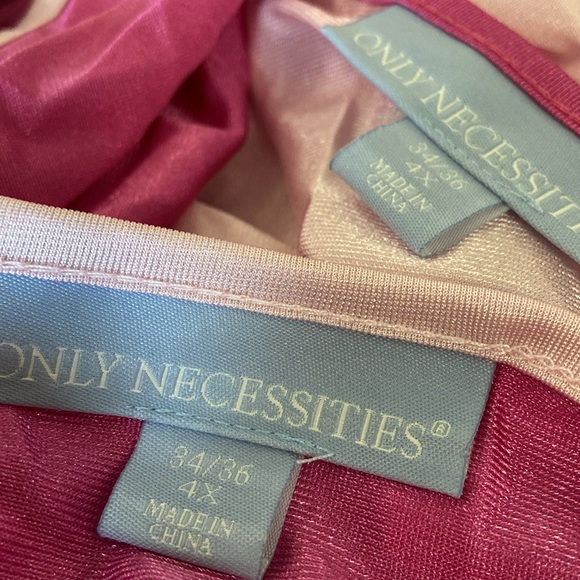 NWT Only Necessities 2 Pack Nylon
Nightgowns Plus Size 4X 5X 34 36 Pink - Picture 2 of 5